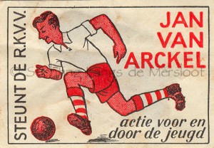 Affiche van de jeugdactie van R.K.V.V. Jan van Arckel © Regionaal Archief Rivierenland