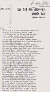 Een lied van Asperen's zwarte dag 5 februari 1945 (1), Lies van Geffen © Regionaal Archief Rivierenland