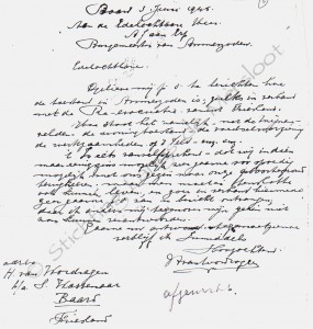 Verzoek tot terugkeer (3) 3 juni 1945, Lies van Geffen © Regionaal Archief Rivierenland